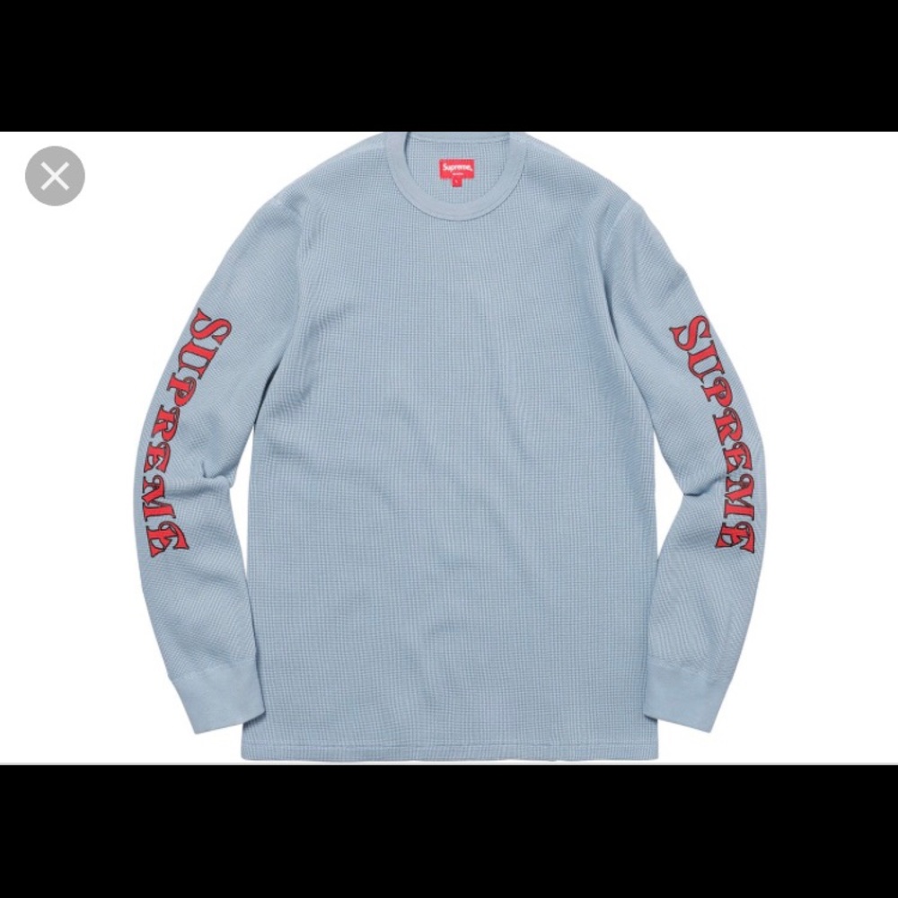 Supreme waffle sleeve logo thermal.
